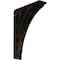 Ekena Millwork Nevio Wrought Iron Bracket, (Triple center brace), Antiqued Bronze 2"W x 7 1/2"D x 10"H BKTM02X07X10TNEABZ - alternate 1